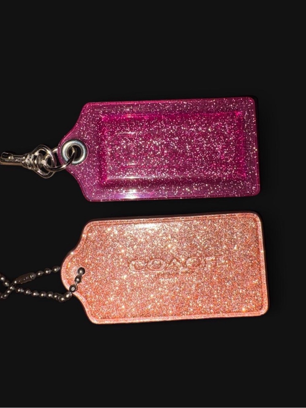 COACH Poppy Glitter Hangtags